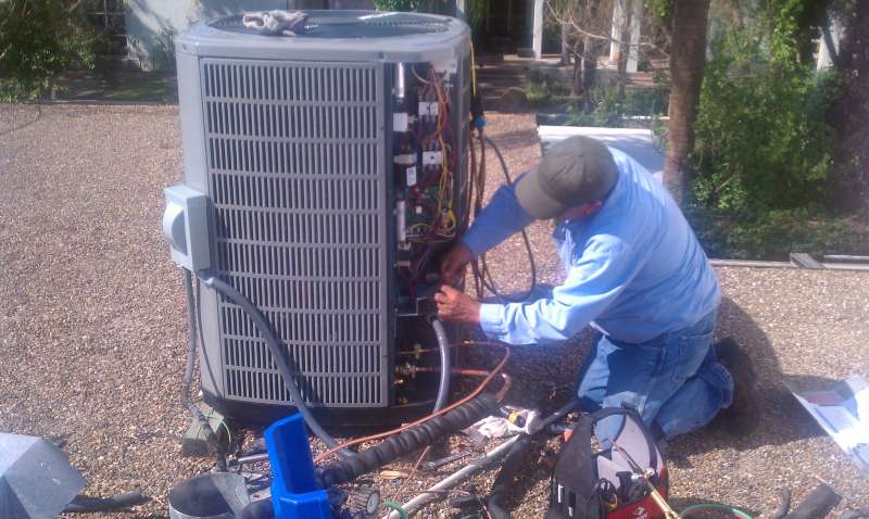 Installing UV germicidal lights for improved air quality